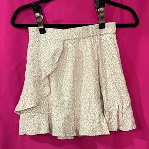 animal print mini skirt